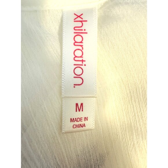 2/$30 NWOT Bohemian Medium Embroidered Sheer White Maxi Dainty Beach Flowy & Fun - Picture 3 of 14